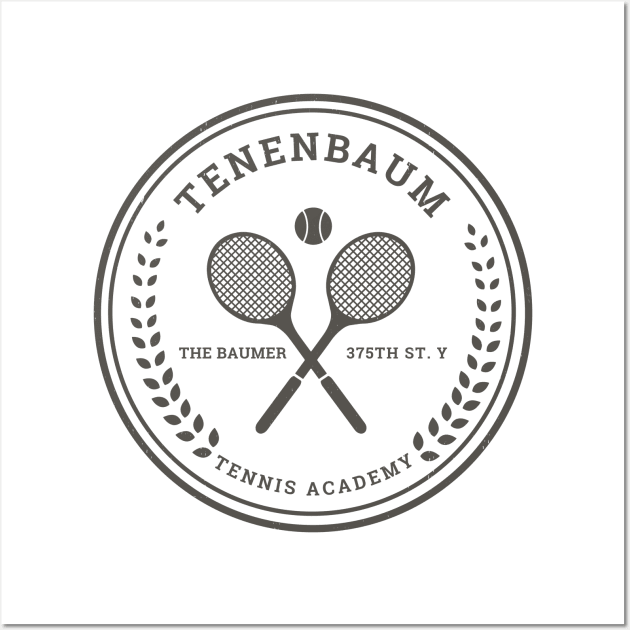 Tenenbaum Tennis Academy - vintage logo Wall Art by BodinStreet